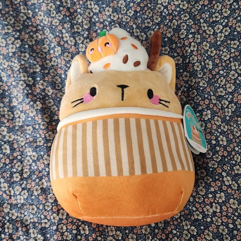NWT Pumpkin Spice Latte Cat Squishmallow